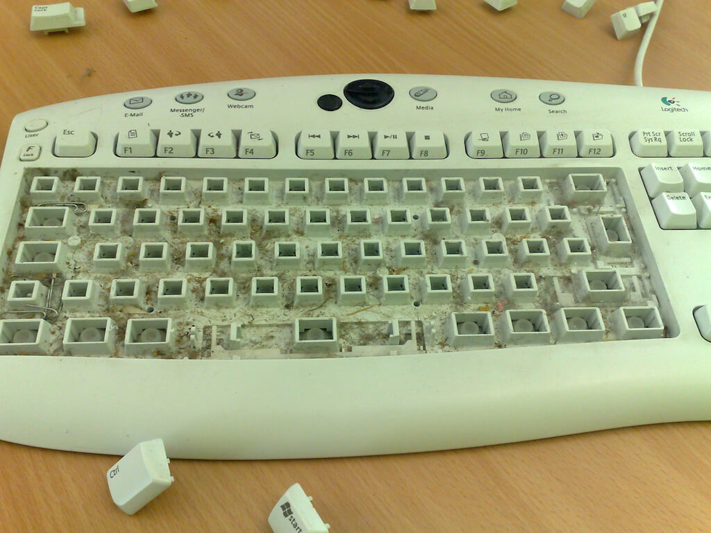 Computer Cleaning - Before Photo