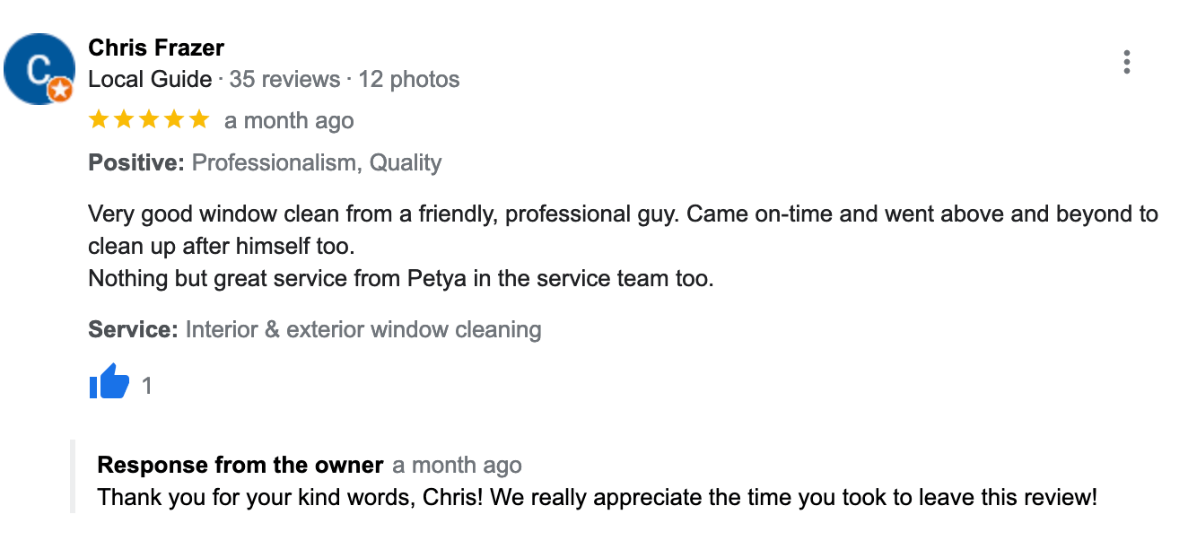 Review About Anyclean's End of Tenancy Cleaning Cleaning Service