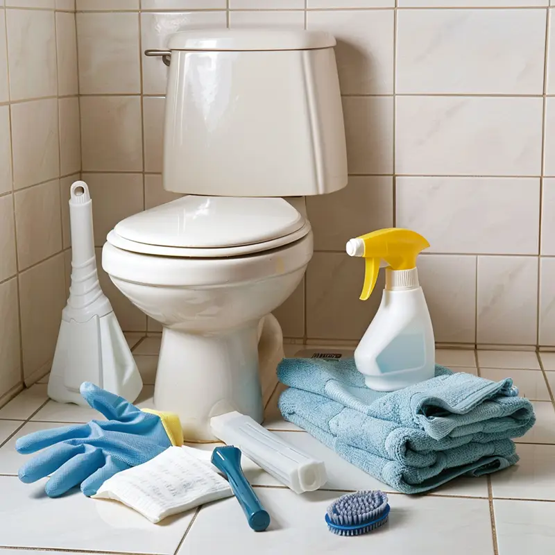 Cleaning Equipment Needed to Clean a Toilet