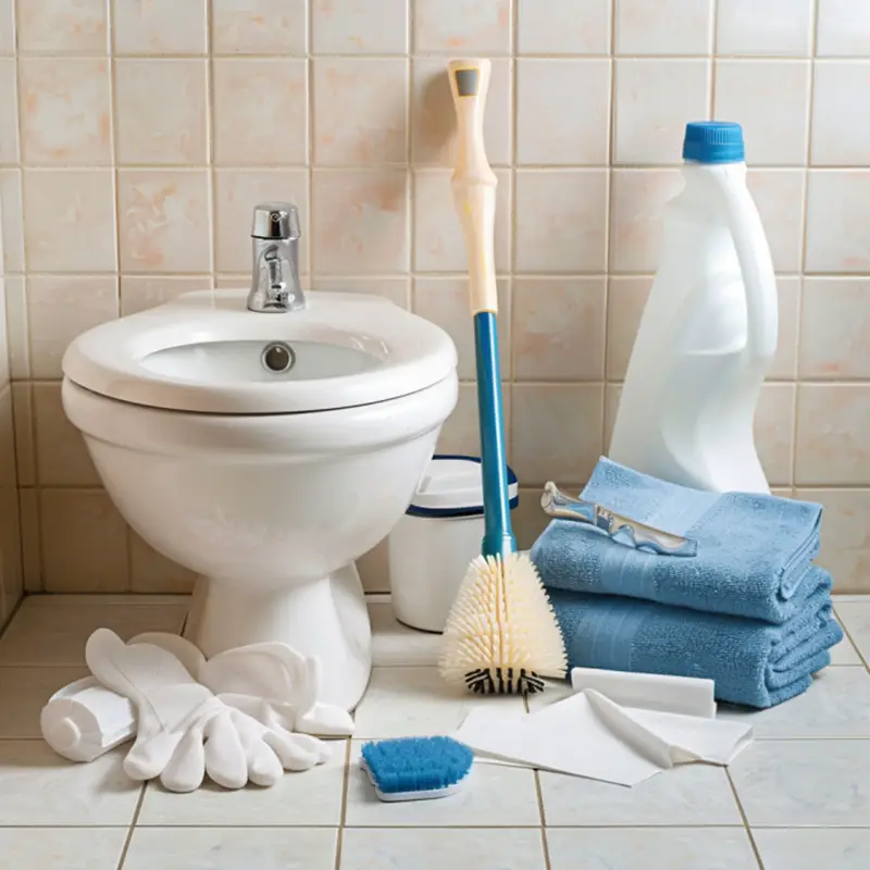 Cleaning Tools To Clean a toilet