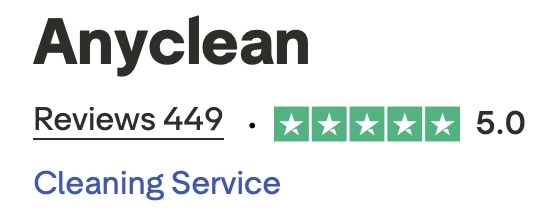 Anyclean is rated excellent 5 stars on Trustpilot